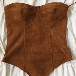 Wild Honey Cognac Bodysuit